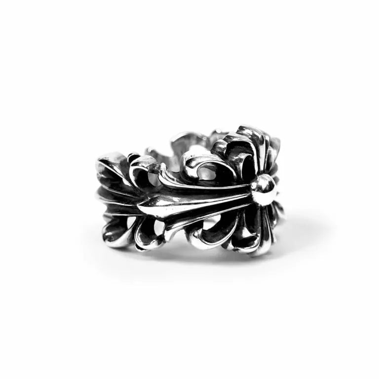 CHROME HEARTS DOUBLE FLORAL RING 1