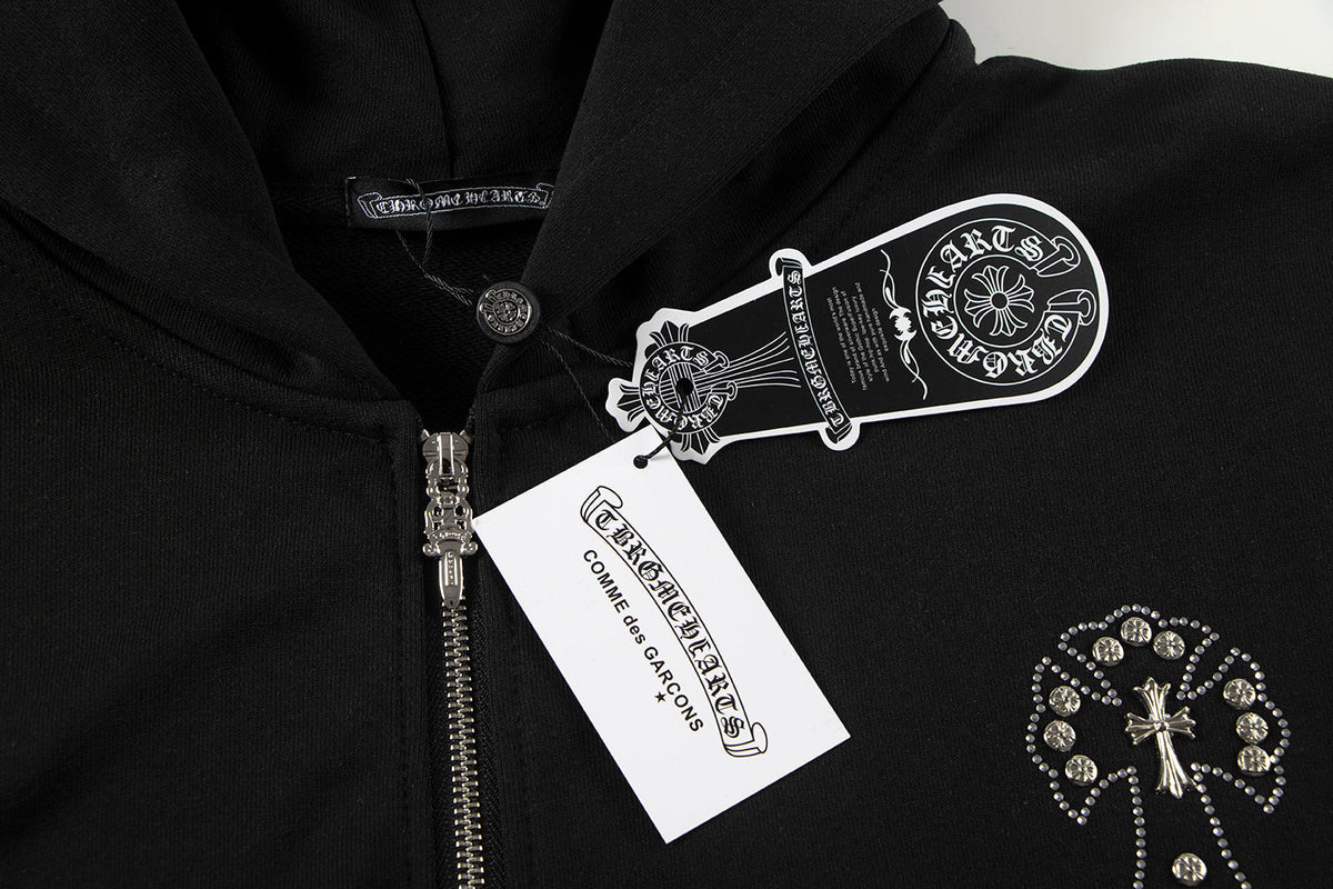 Chrome Hearts New Zip Up Hoodie -TQ02
