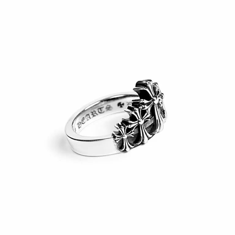 CHROME HEARTS CROSS CROWN RING 5