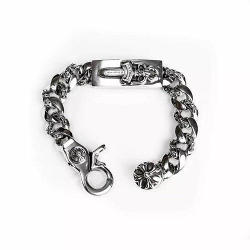Chrome Hearts DAGGER ID FANCY LINK CLIP BRACELET 6