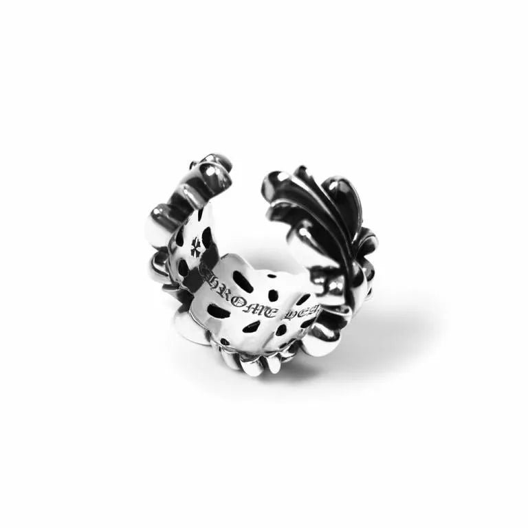 CHROME HEARTS DOUBLE FLORAL RING 1