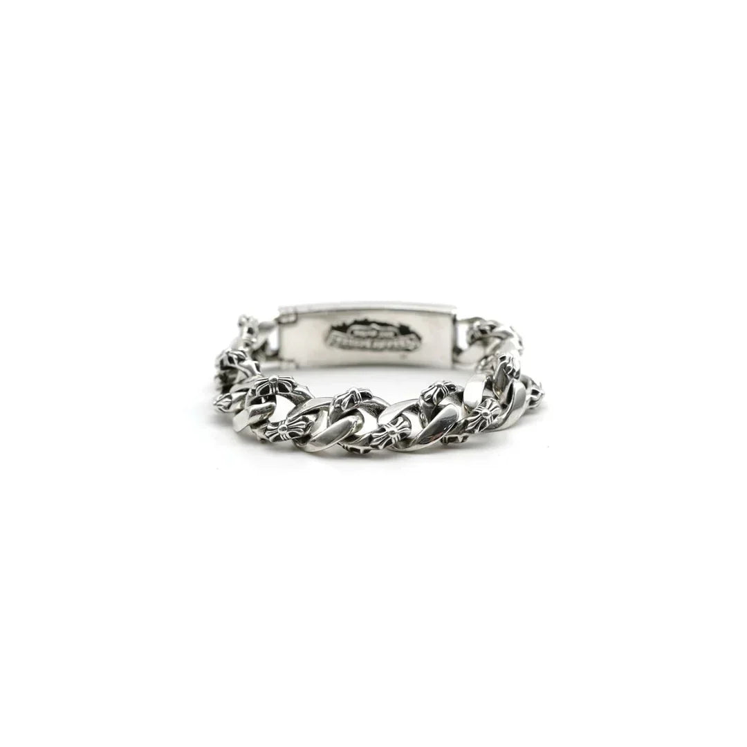 Chrome Hearts DAGGER ID FANCY LINK CLIP BRACELET 9